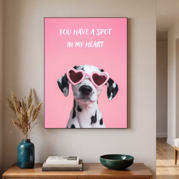 Art Frame - Hartjes - Hond - Valentijn - Roze — 3