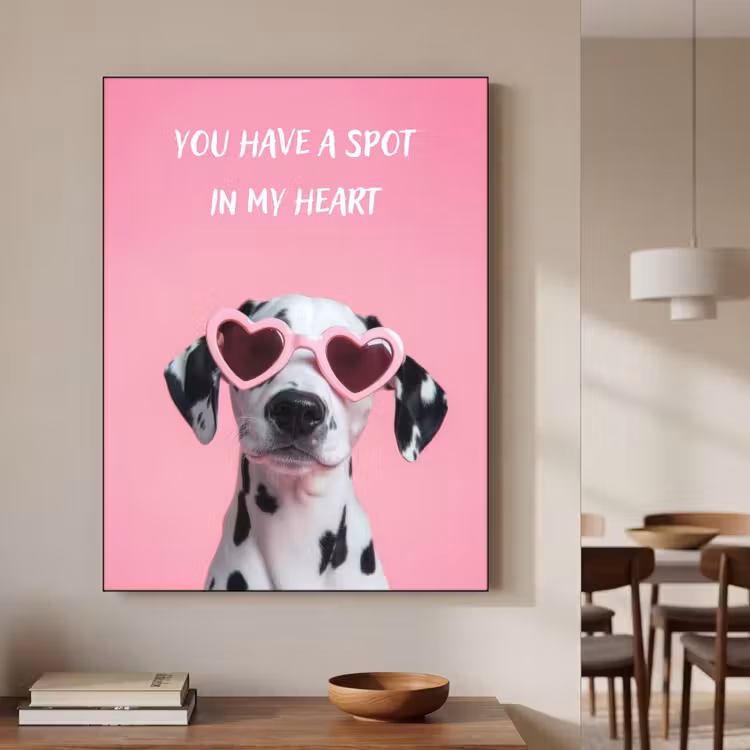 Art Frame - Hartjes - Hond - Valentijn - Roze — 6