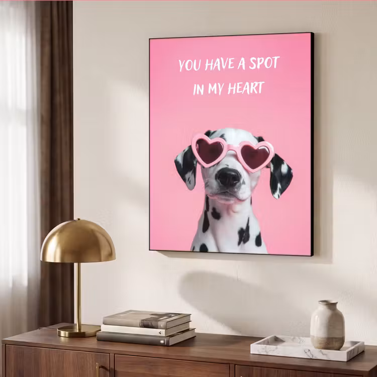 Art Frame - Hartjes - Hond - Valentijn - Roze — 9