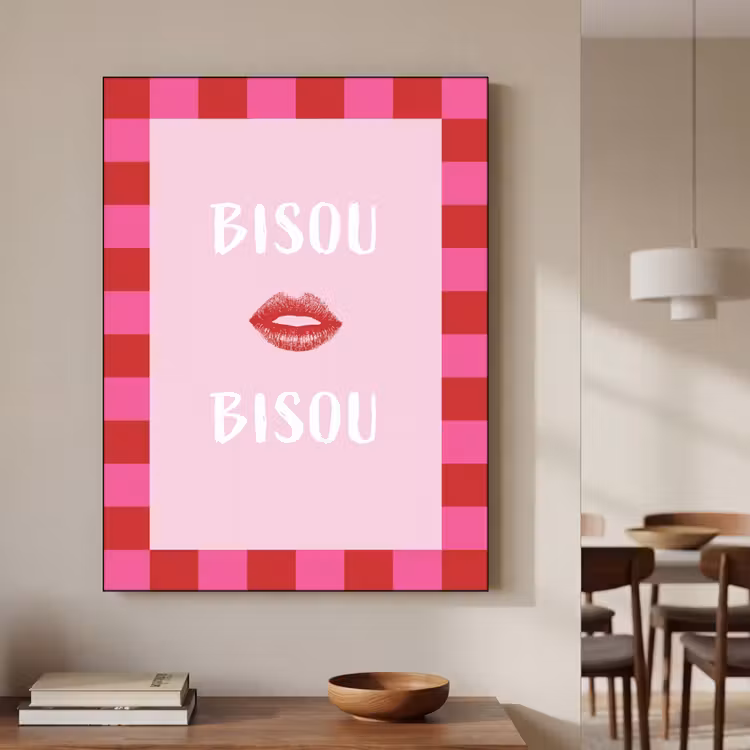 Art Frame - Kiss - Roze - Frans - Valentijn — 6