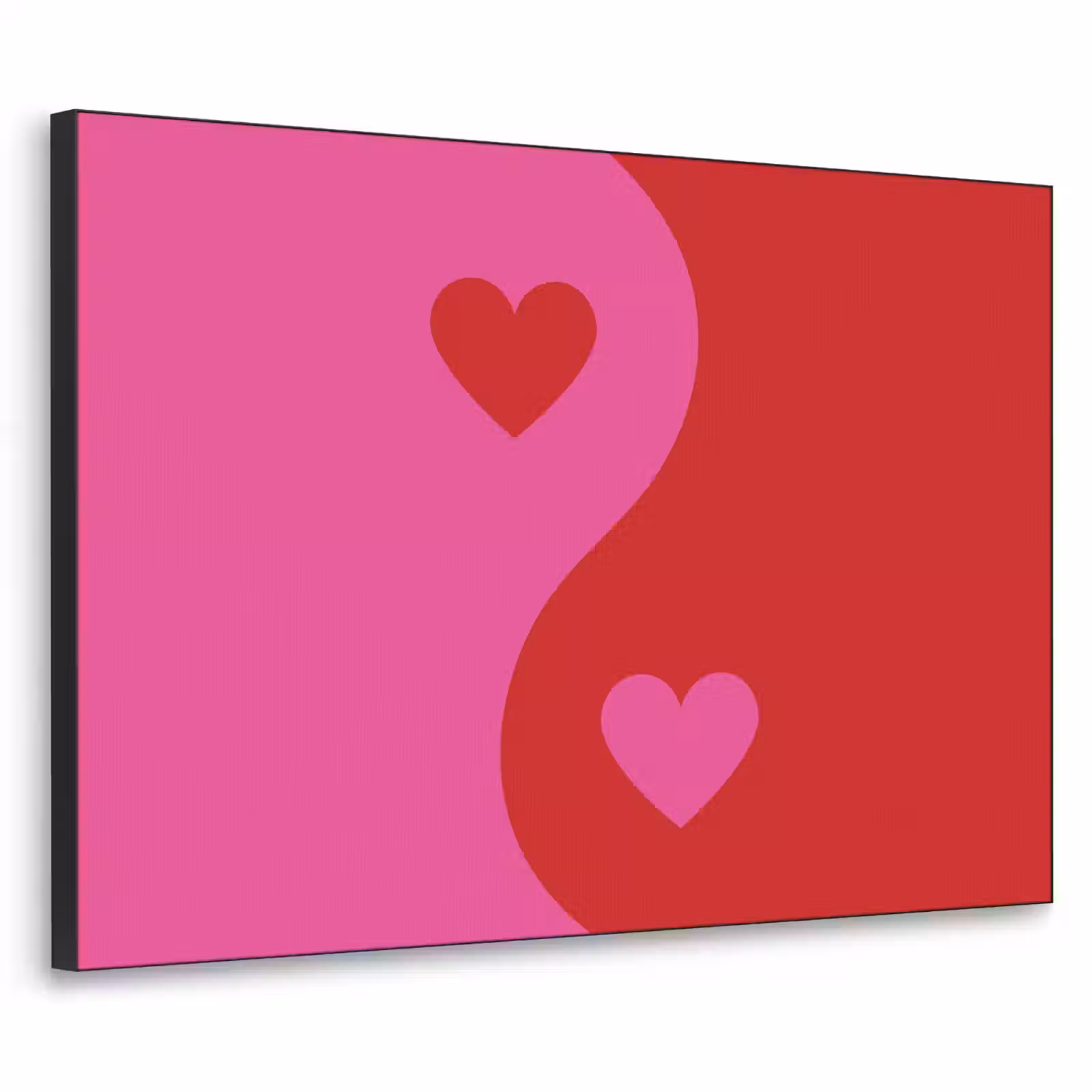 Art Frame - Minimalistisch - Rood - Roze - Hartjes — 1