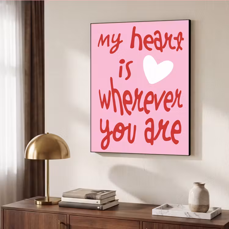 Art Frame - Valentijn - Hart - Liefde - Roze — 10