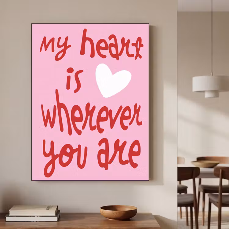 Art Frame - Valentijn - Hart - Liefde - Roze — 7