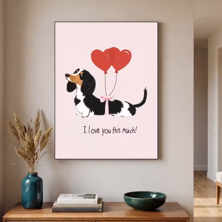 Art Frame - Hond - Teckel - Valentijn - Love — 3
