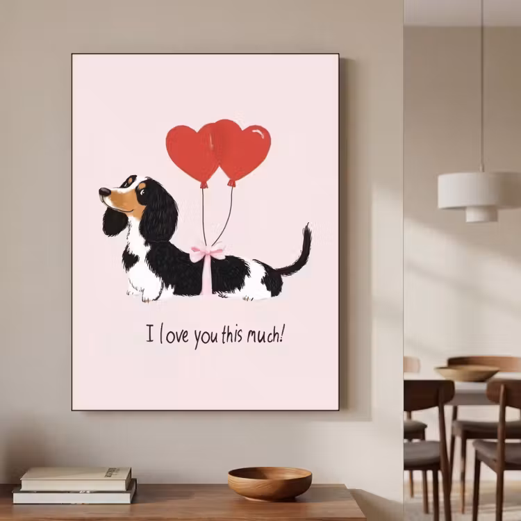 Art Frame - Hond - Teckel - Valentijn - Love — 7