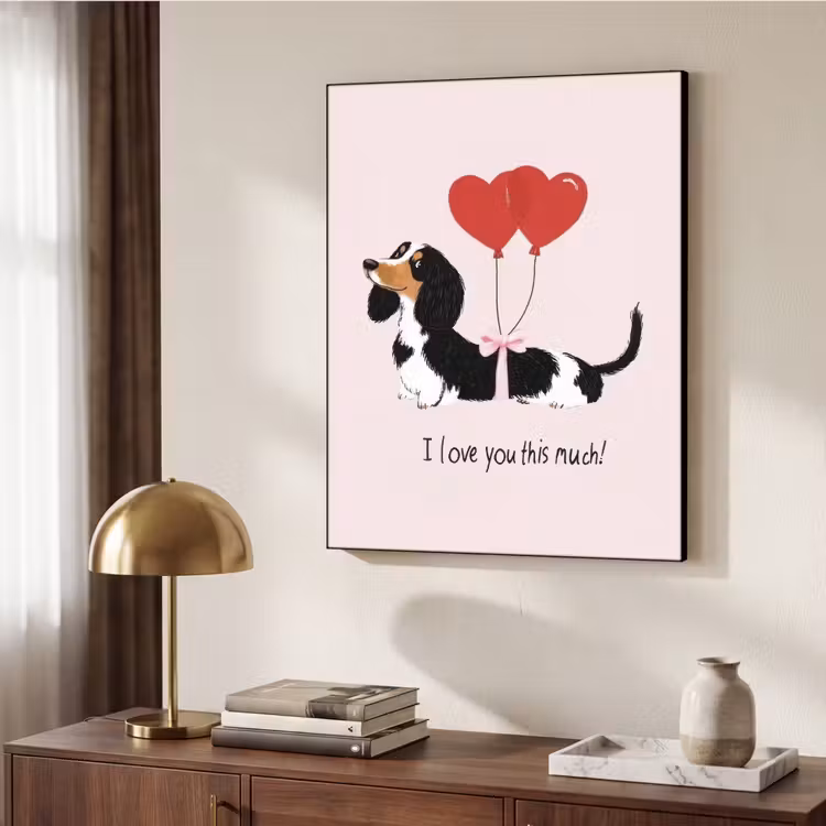 Art Frame - Hond - Teckel - Valentijn - Love — 9