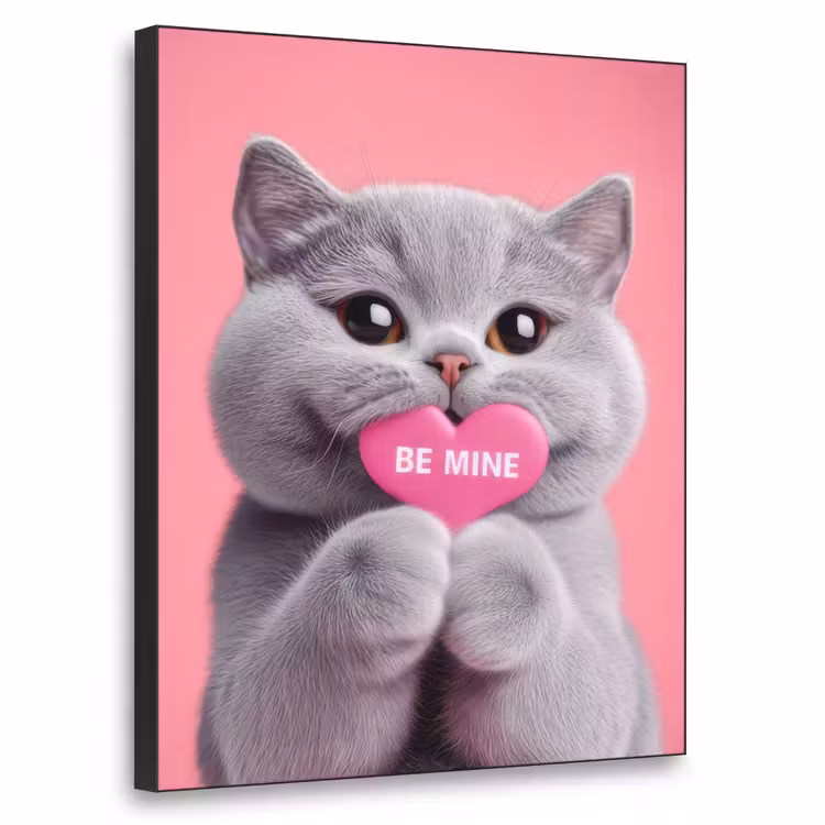 Art Frame - Kat - Valentijn - Roze - Liefde — 1