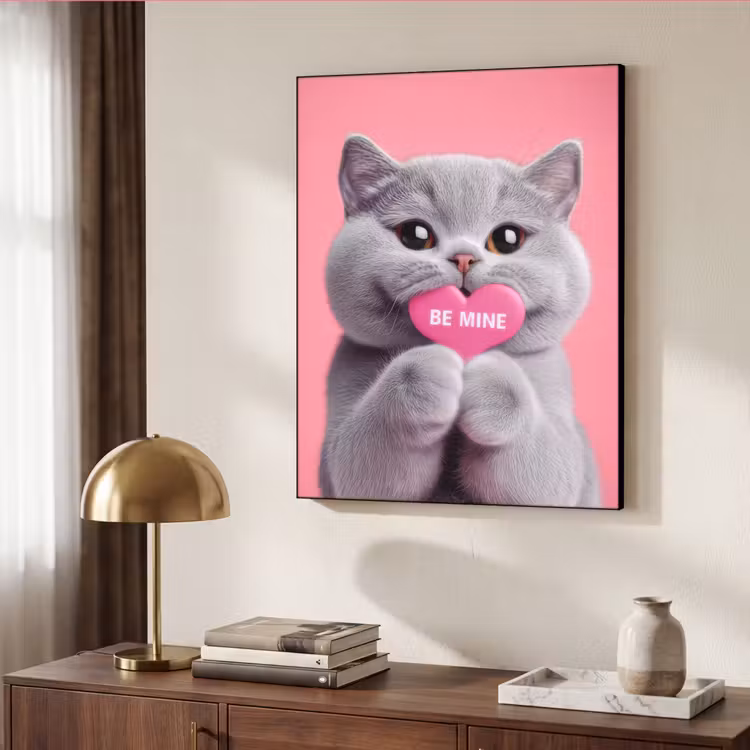 Art Frame - Kat - Valentijn - Roze - Liefde — 10