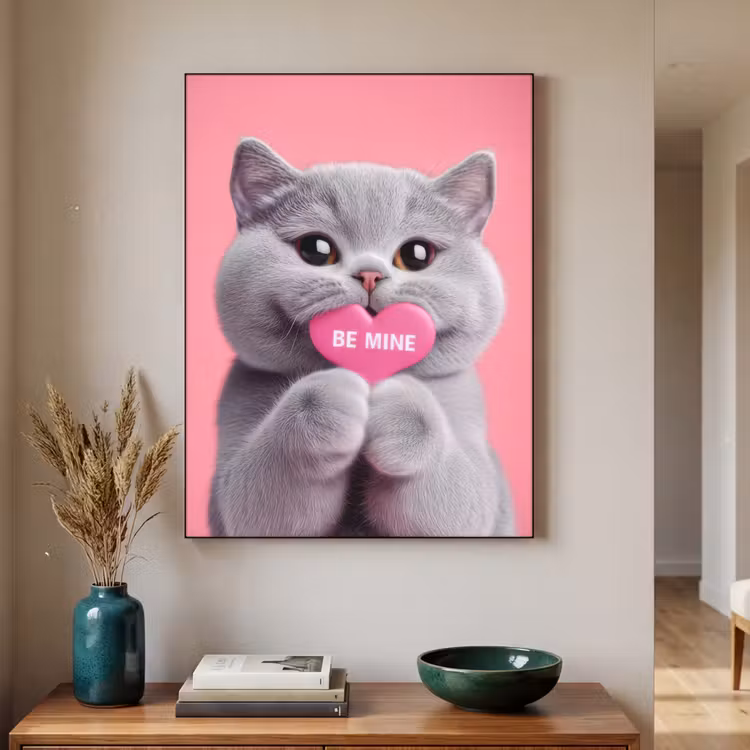 Art Frame - Kat - Valentijn - Roze - Liefde — 3
