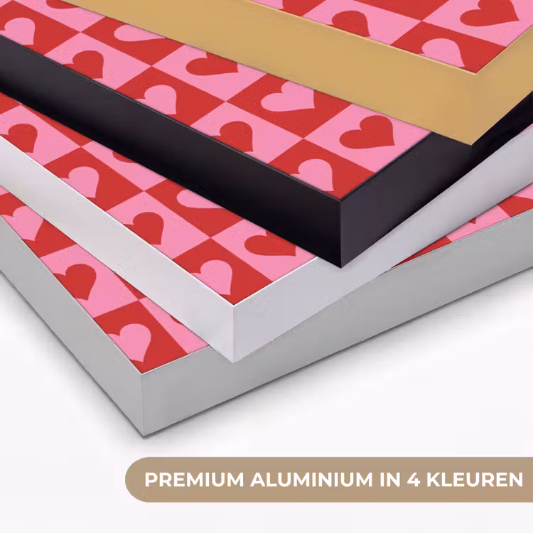Art Frame - Rood - Roze - Schaakbord - Valentijn — 2