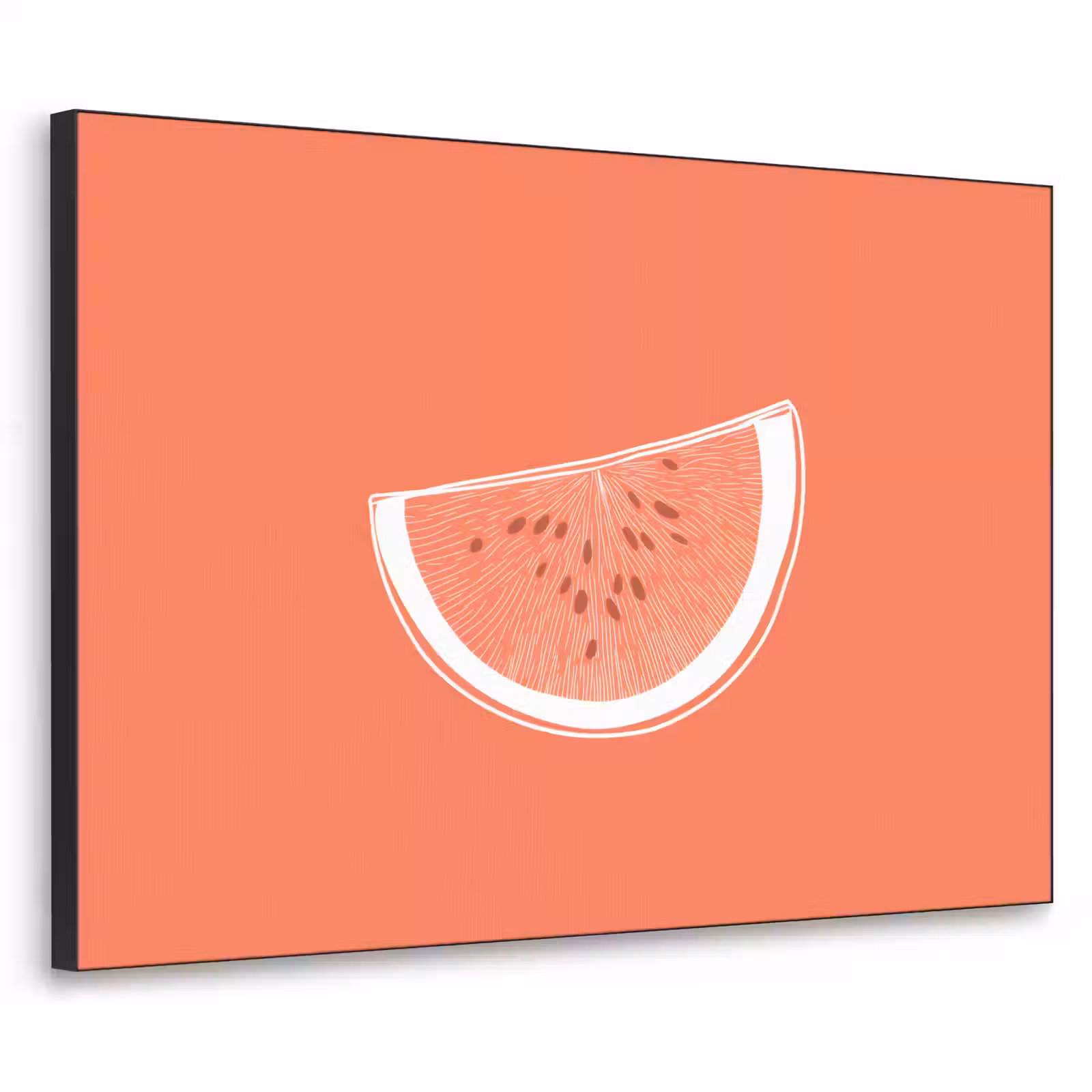 Art Frame - Watermeloen - Lijnen - Koraalrood — 1