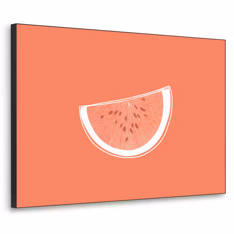 Art Frame - Watermeloen - Lijnen - Koraalrood — 1