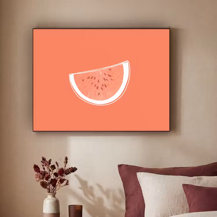 Art Frame - Watermeloen - Lijnen - Koraalrood — 3