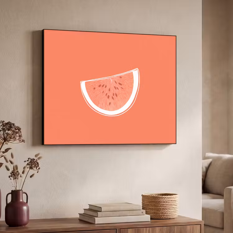 Art Frame - Watermeloen - Lijnen - Koraalrood — 7