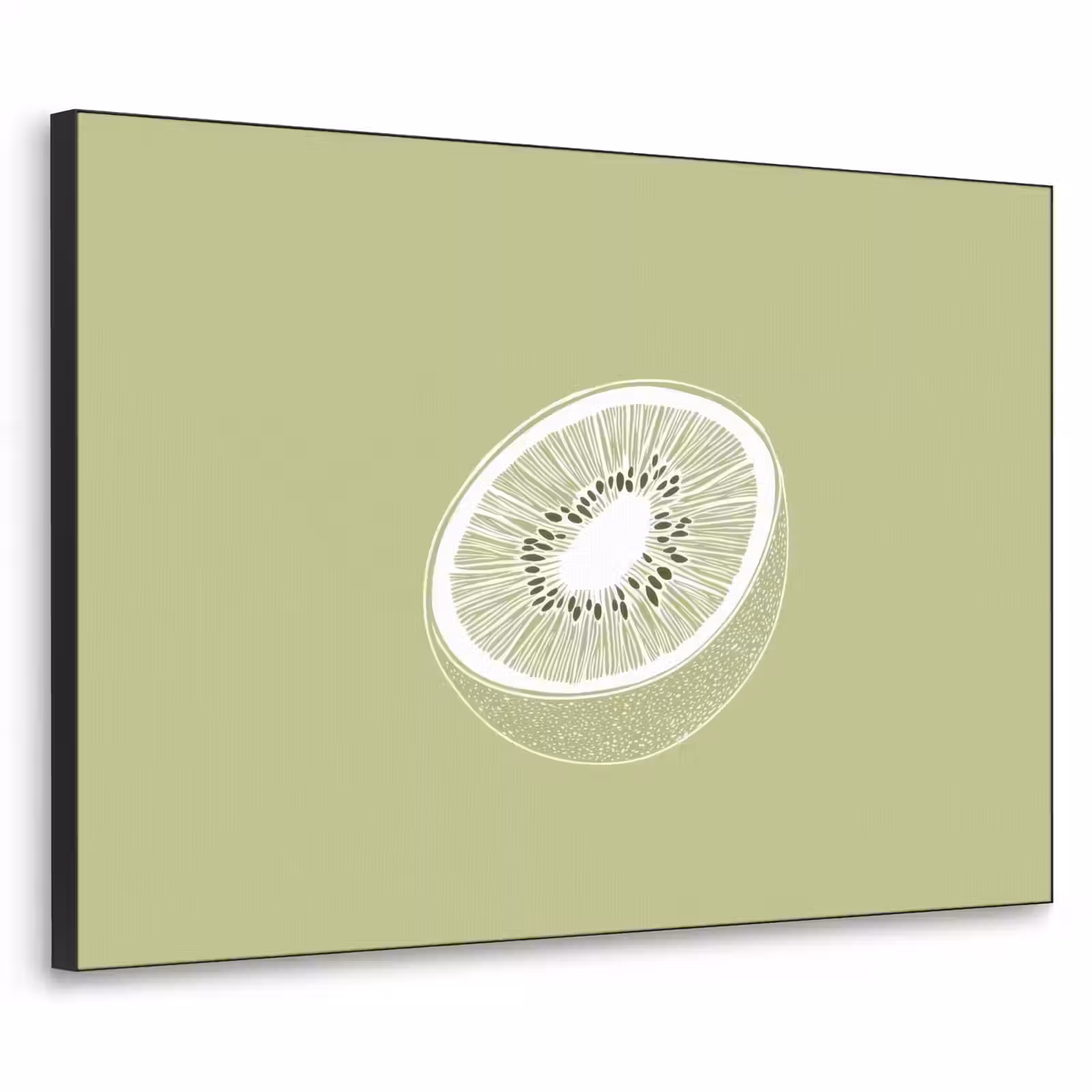Art Frame - Kiwi - Lijntekening - Minimalistisch - Groen — 1