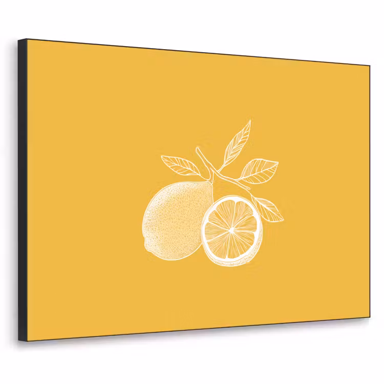 Art Frame - Citroenen - Illustratie - Minimalistisch - Geel — 1