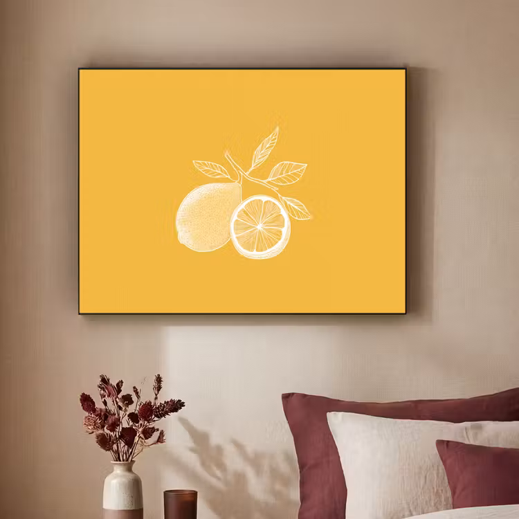 Art Frame - Citroenen - Illustratie - Minimalistisch - Geel — 3