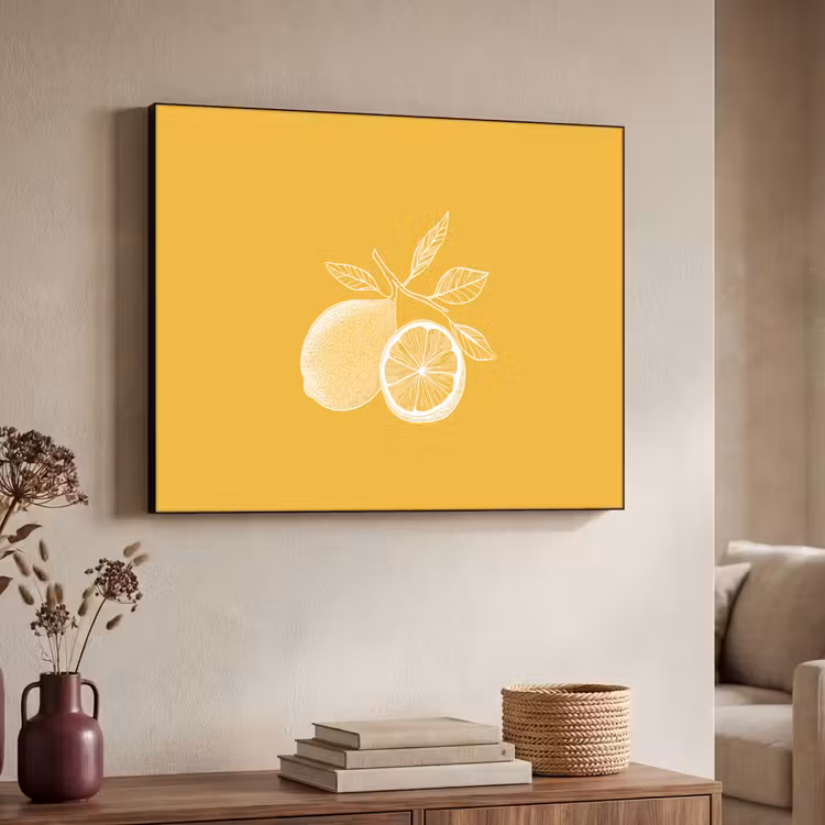 Art Frame - Citroenen - Illustratie - Minimalistisch - Geel — 7