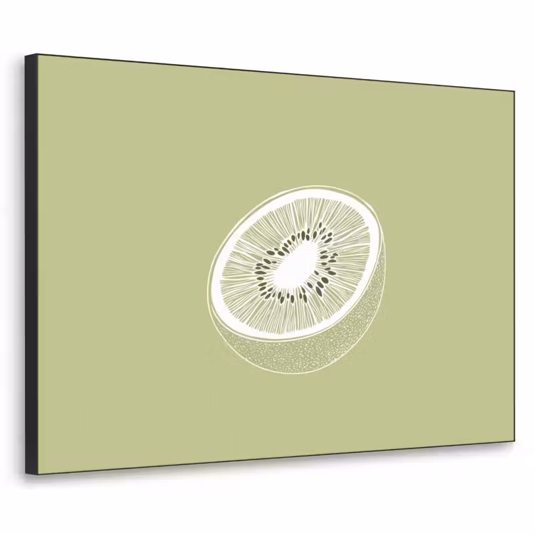 Art Frame - Kiwi - Lijntekening - Minimalistisch - Groen — 1