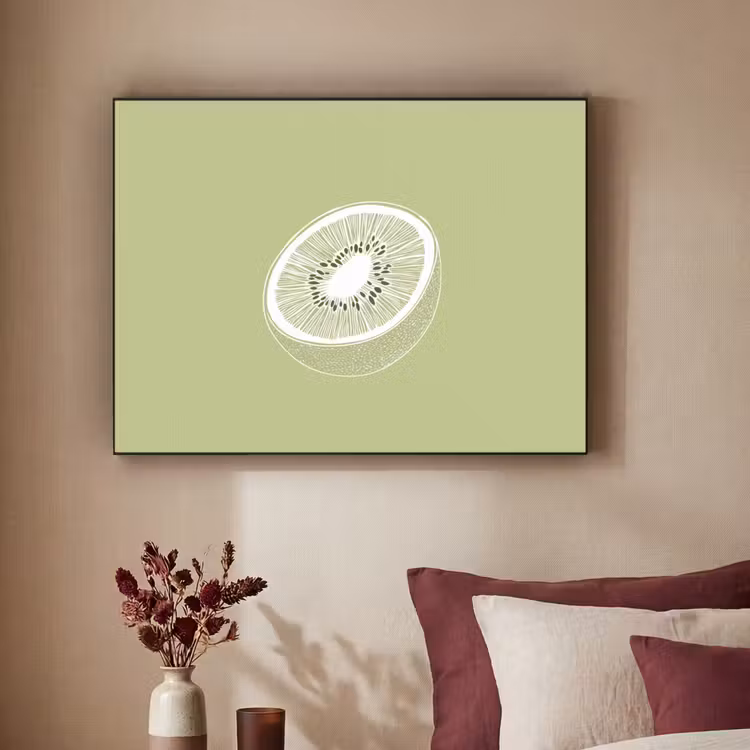 Art Frame - Kiwi - Lijntekening - Minimalistisch - Groen — 3
