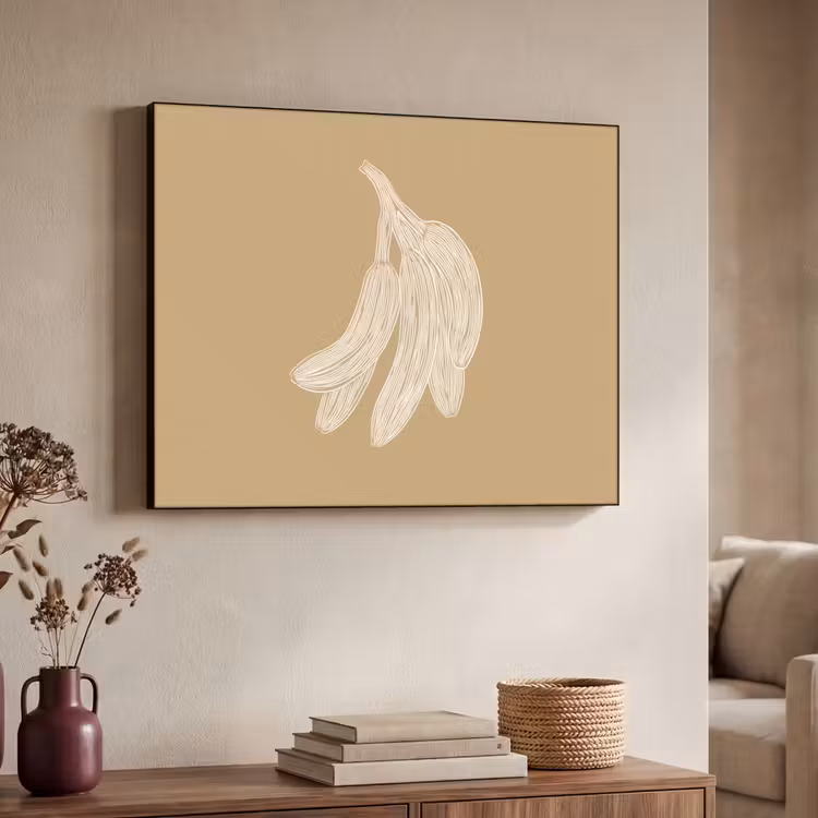 Art Frame - Bananen - Beige - Lijntekening - Minimalistisch — 7