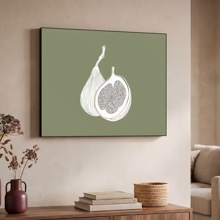 Art Frame - Vijgen - Minimalistisch - Getekend - Mosgroen — 7