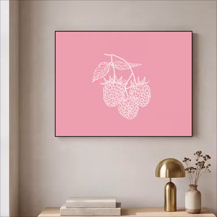 Art Frame - Frambozen - Steel - Getekend - Roze — 5