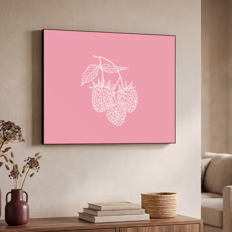 Art Frame - Frambozen - Steel - Getekend - Roze — 7