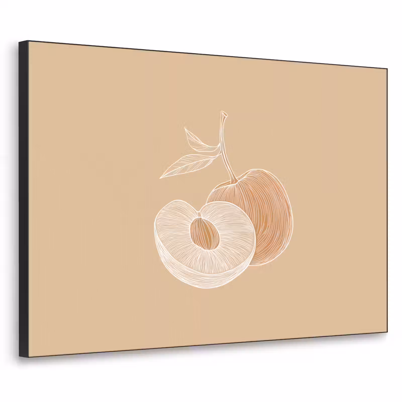 Art Frame - Perzik - Lijntekening - Pit - Beige — 1