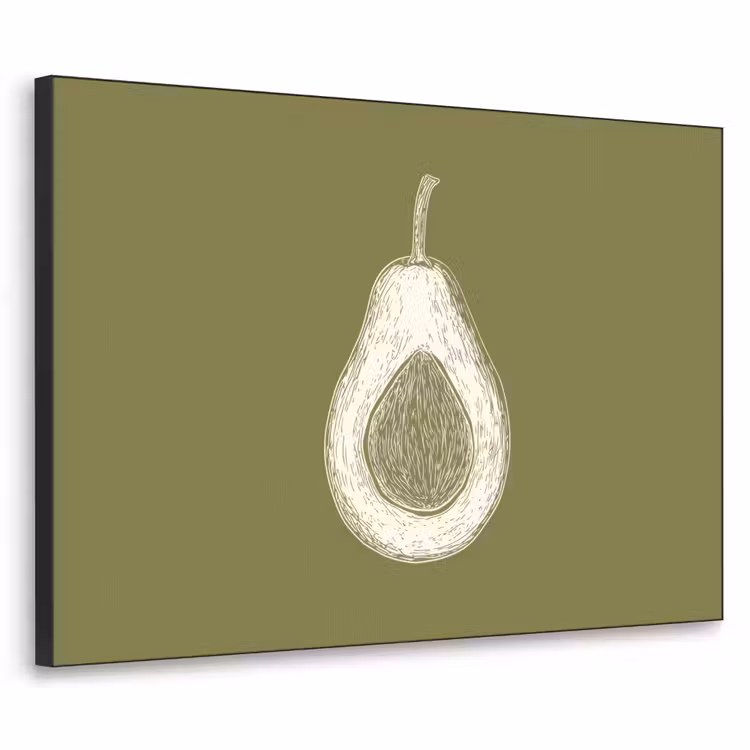 Art Frame - Avocado - Minimalistisch - Illustratie - Groen — 1