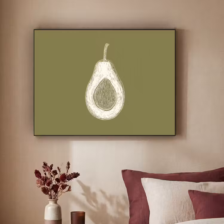 Art Frame - Avocado - Minimalistisch - Illustratie - Groen — 3