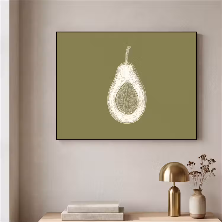 Art Frame - Avocado - Minimalistisch - Illustratie - Groen — 5