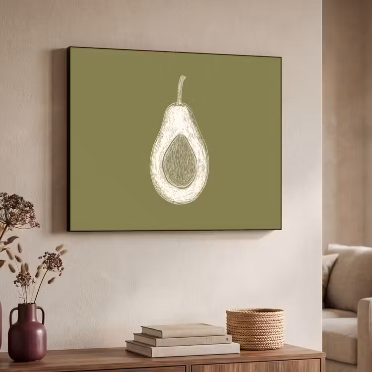 Art Frame - Avocado - Minimalistisch - Illustratie - Groen — 7