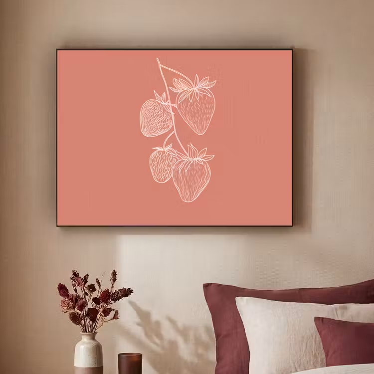 Art Frame - Minimalistisch - Illustratie - Aardbei - Tak — 3