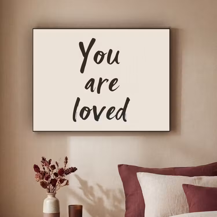 Art Frame - Minimalistisch - Beige - Love — 3