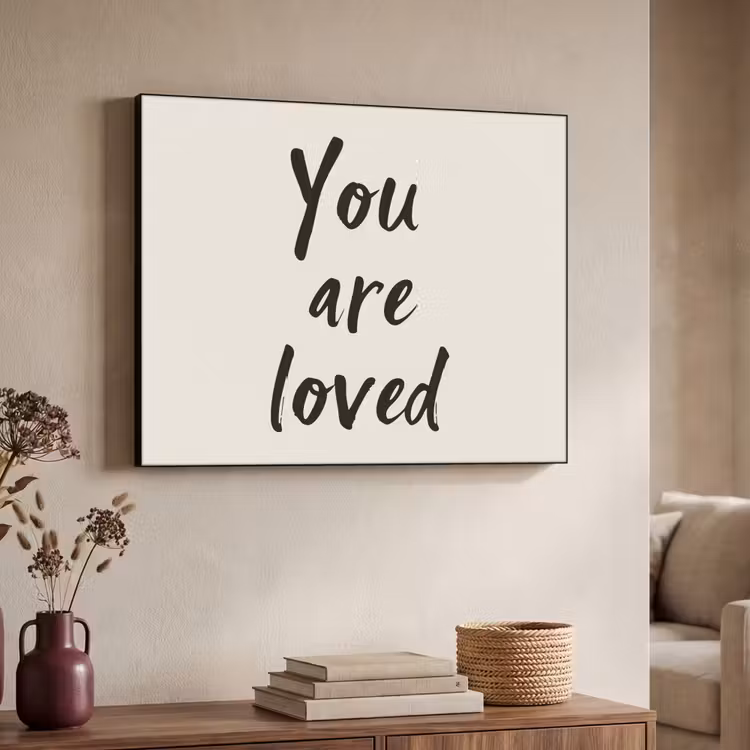 Art Frame - Minimalistisch - Beige - Love — 7