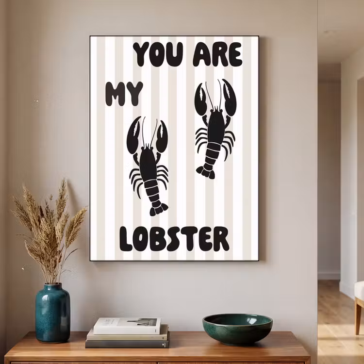 Art Frame - Lobster - Beige - Minimalistisch — 4