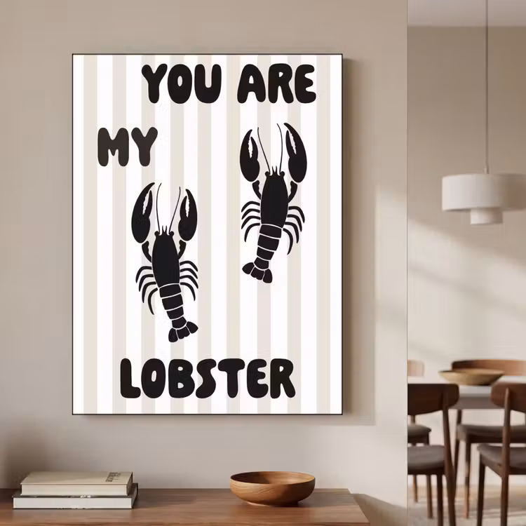 Art Frame - Lobster - Beige - Minimalistisch — 7