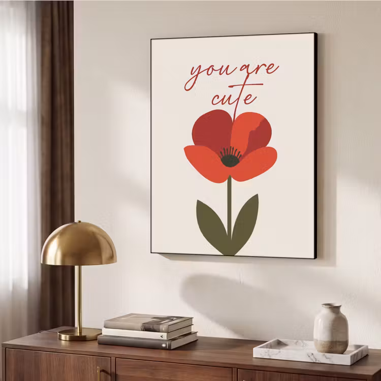 Art Frame - Klaproos - Bloem - Rood - Valentijn — 10