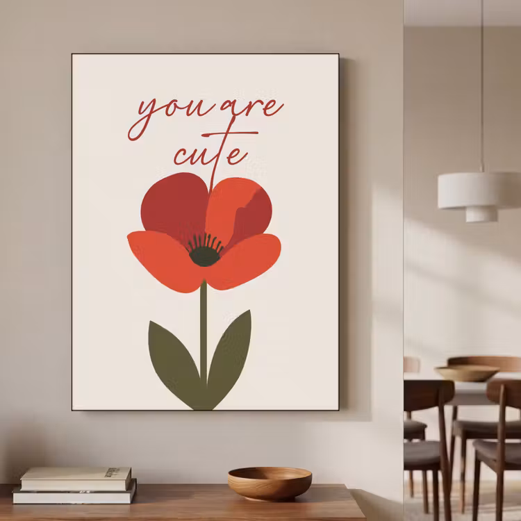 Art Frame - Klaproos - Bloem - Rood - Valentijn — 7