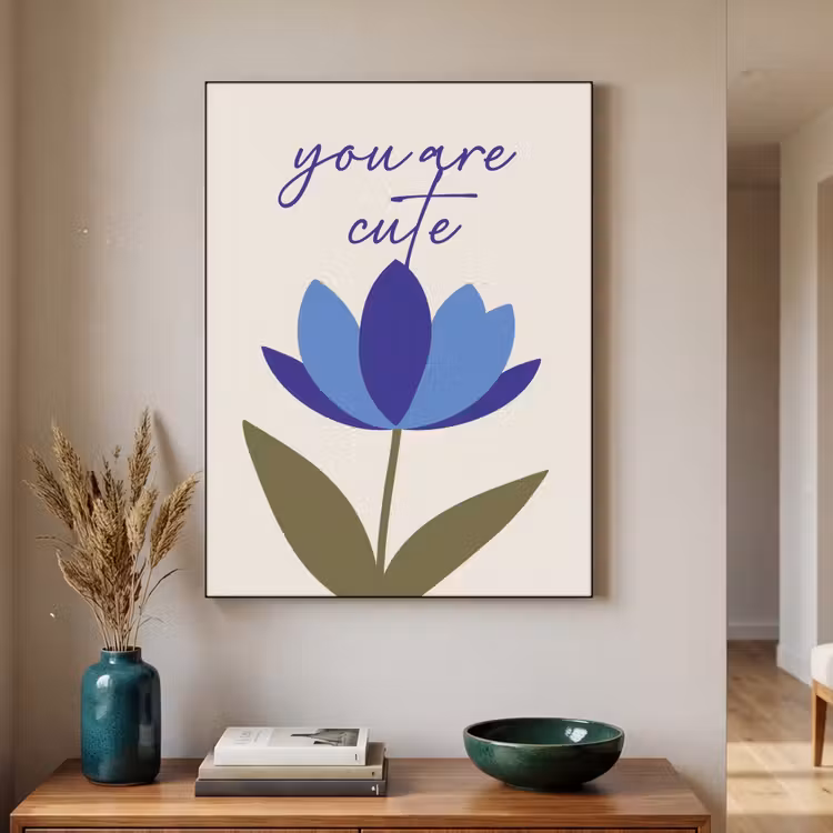 Art Frame - Korenbloem - Valentijn - Bloem - Blauw — 4