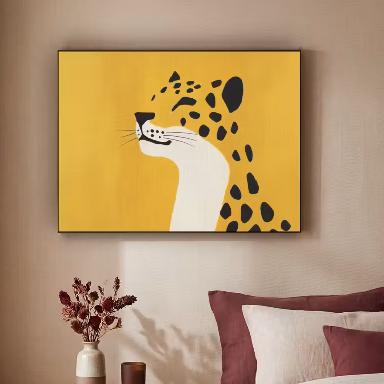 Art Frame - Cheetah - Illustratie - Geel — 3