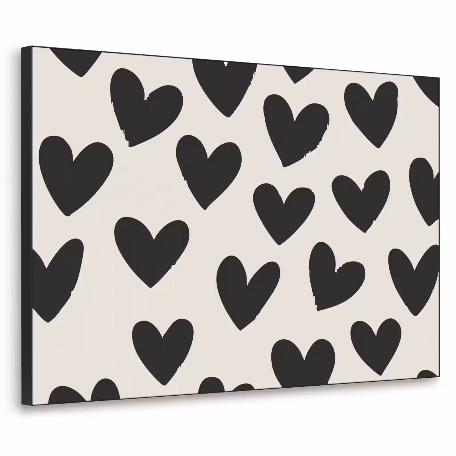 Art Frame - Hartjes - Zwart - Beige — 1