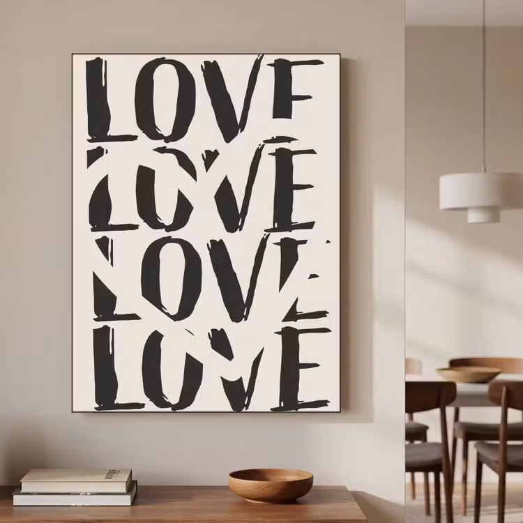 Art Frame - Love - Hart - Beige — 7