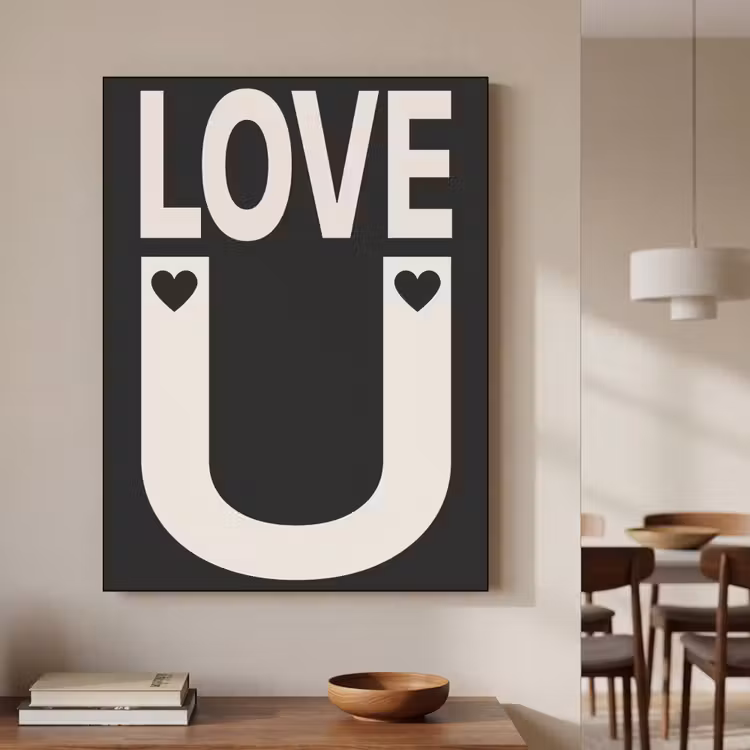 Art Frame - Love - Zwart - Minimalistisch — 7