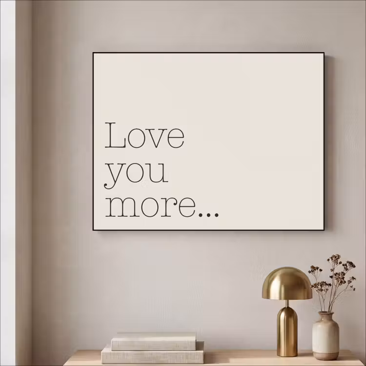 Art Frame - Minimalistisch - Love - Beige — 5