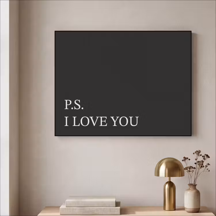 Art Frame - Zwart - Minimalistisch - Valentijn — 5