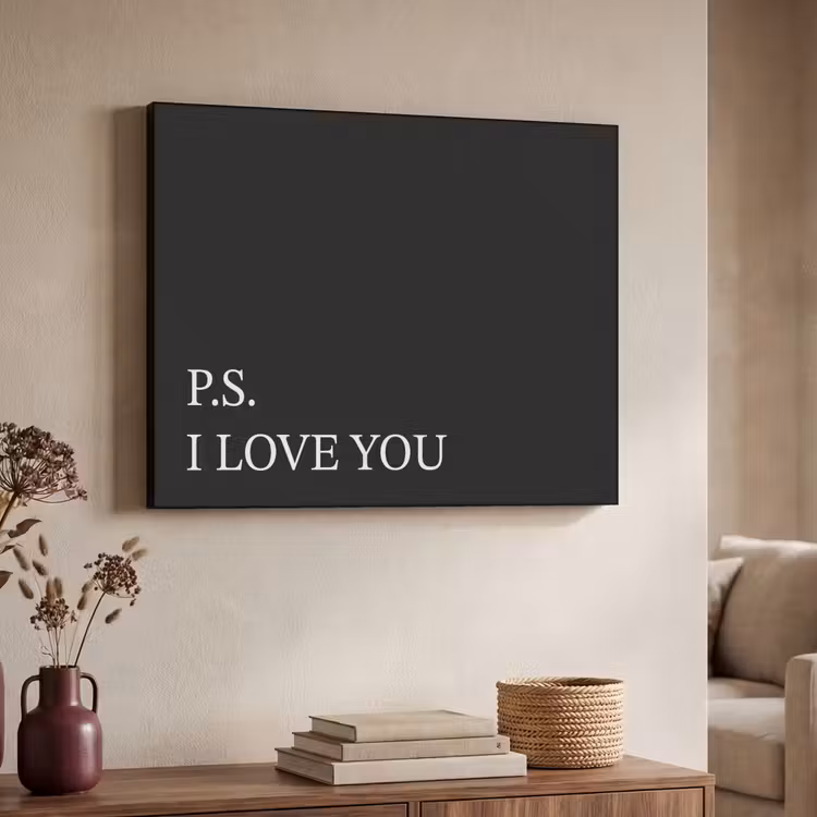Art Frame - Zwart - Minimalistisch - Valentijn — 7