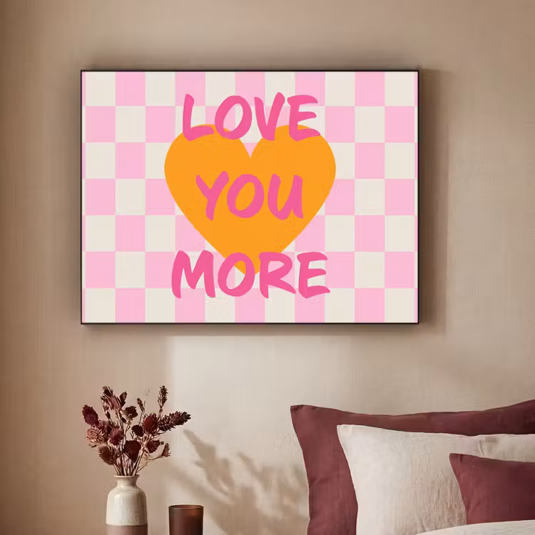Art Frame - Valentijn - Love - Roze - Oranje — 3