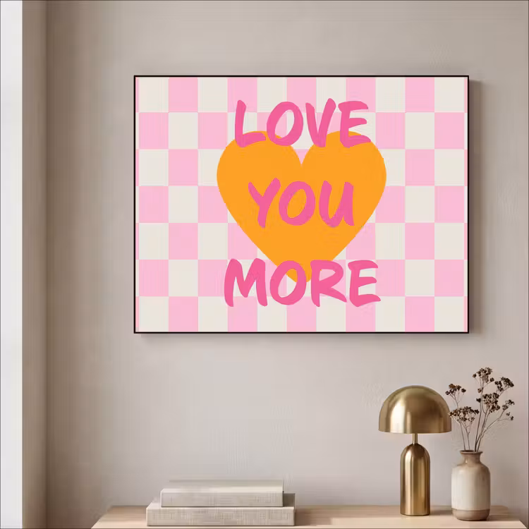 Art Frame - Valentijn - Love - Roze - Oranje — 5